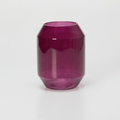 Dark Plum Glass Vase