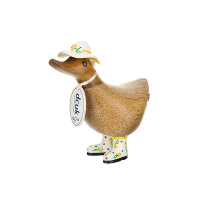 Flower Hat and Boot Ducky   Daffodil