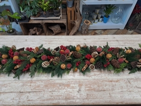 Luxury Christmas Garland – Faux & Dried Festive Blend