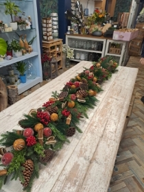 Luxury Christmas Garland – Faux & Dried Festive Blend
