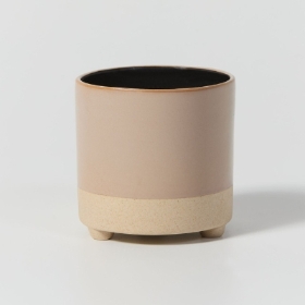 Two Tone Cream and Natural Ceramic with Legs